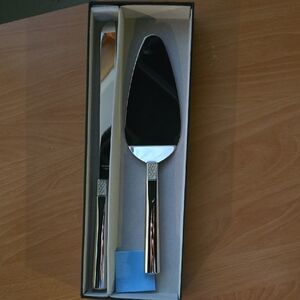Waterford Silver Cake Knife and Server Set